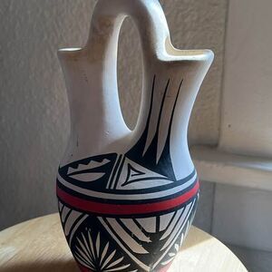 Native American Pueblo pottery wedding vase